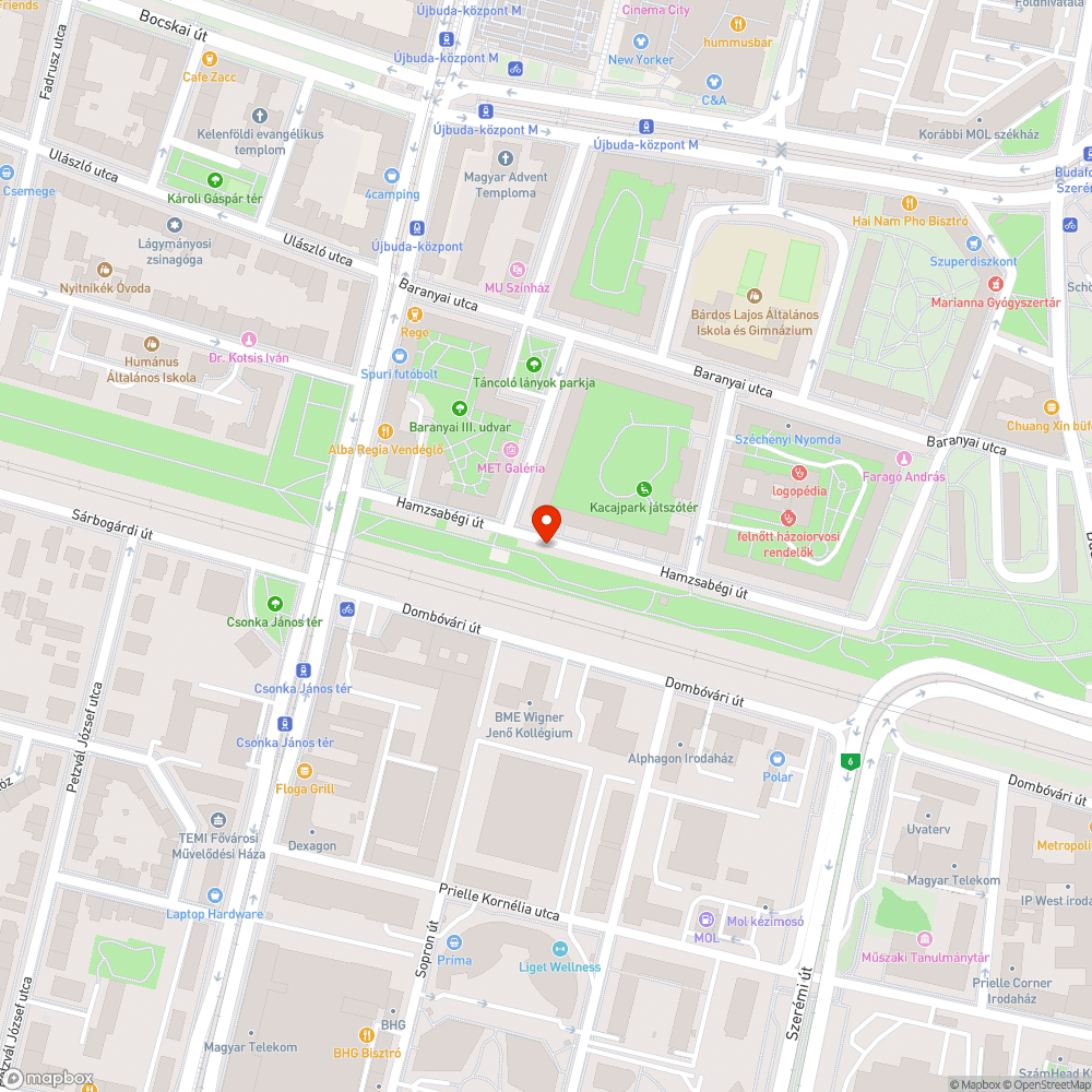 Lenyírt fű otthagyva a Hamzsabégi úti zöldterületen bejelentés helye