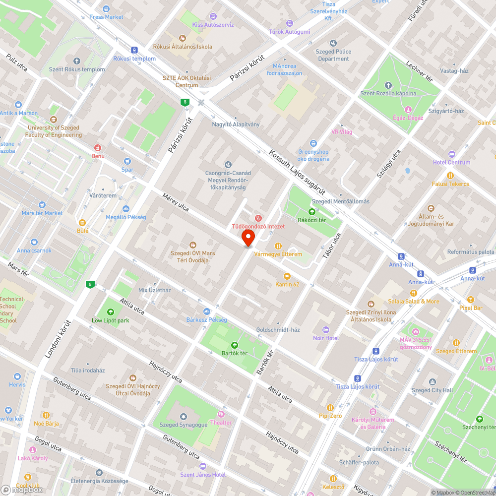 Felesleges oszlop - Török utca és Mérey utca sarka bejelentés helye