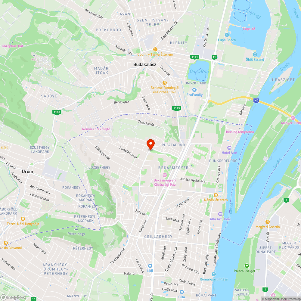 Futópálya bejelentés helye