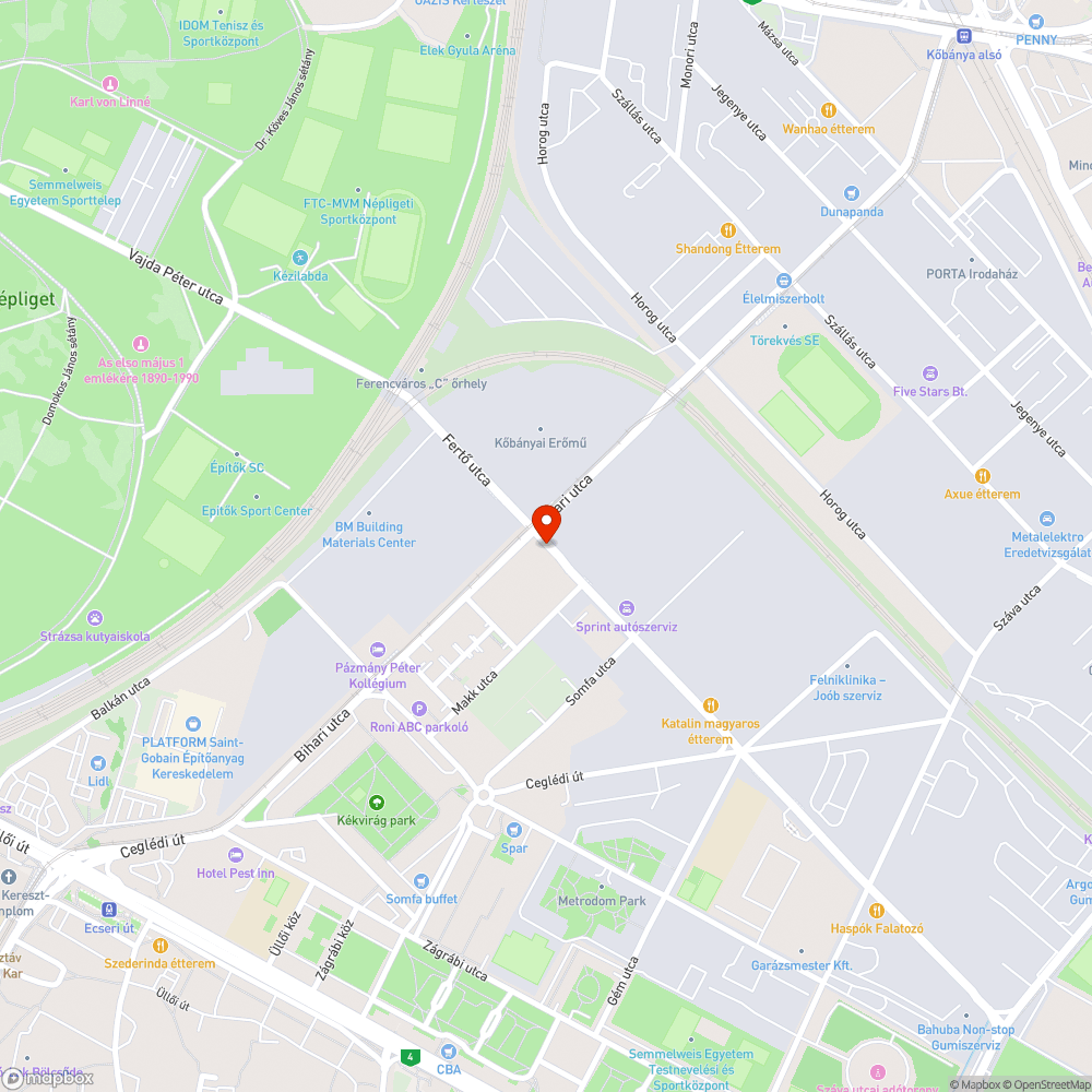 Elferdült korlát bejelentés helye