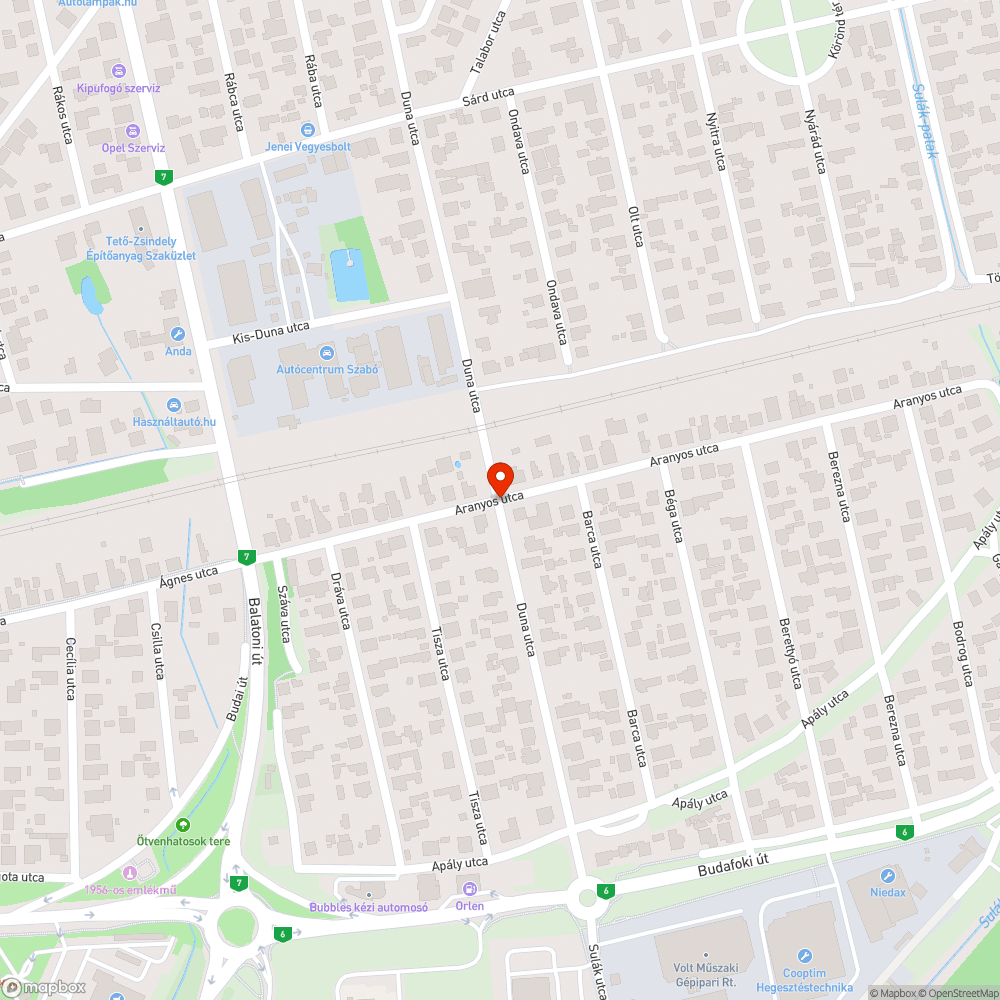 Az új térköves járdák esőben bejelentés helye