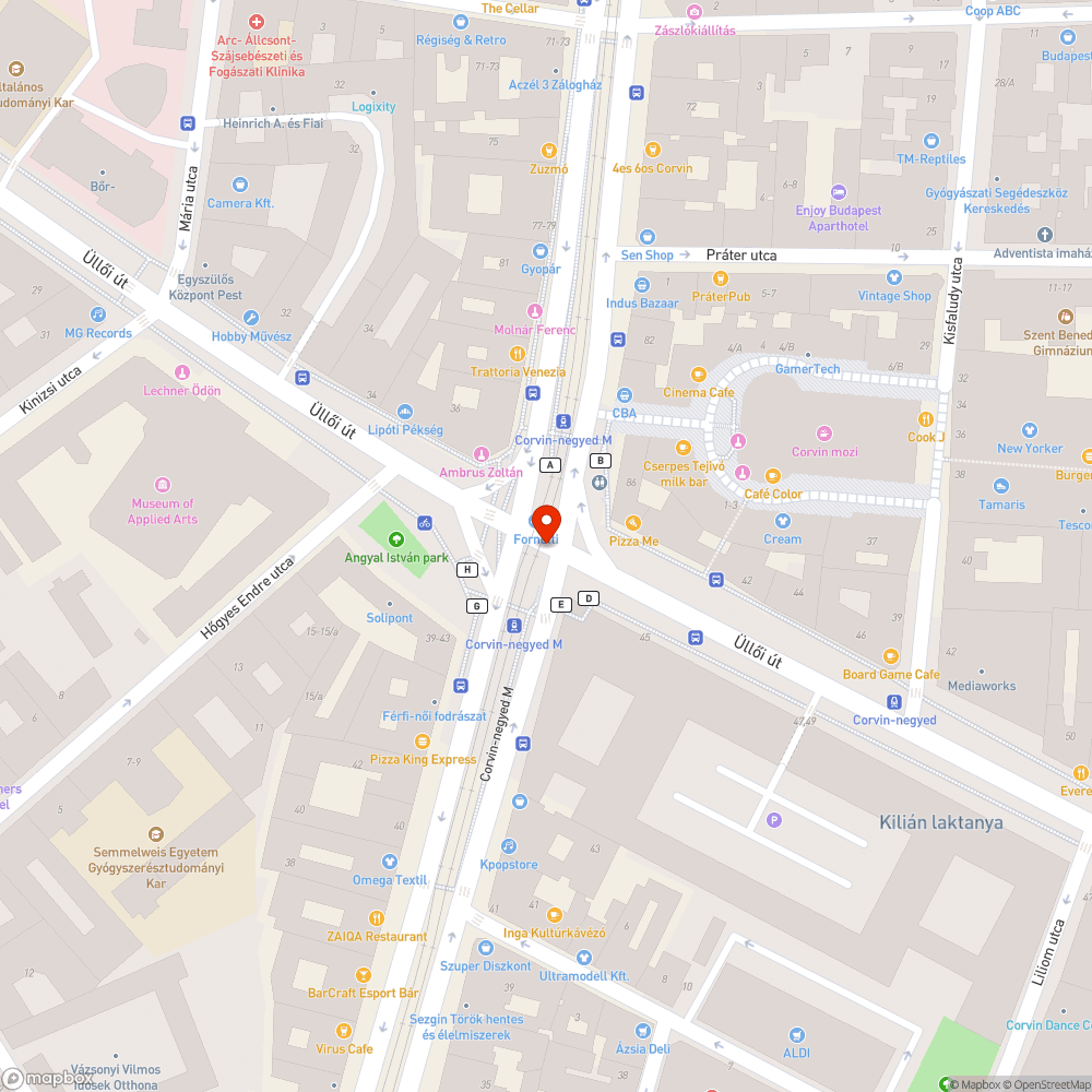 beázott aluljáró bejelentés helye