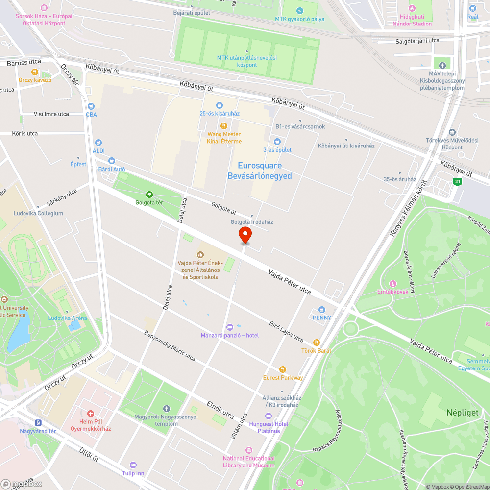 Magára hagyott autó bejelentés helye