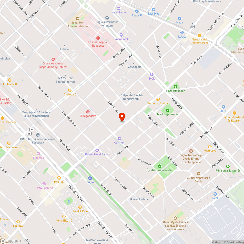 Elferdített táblarúd bejelentés helye