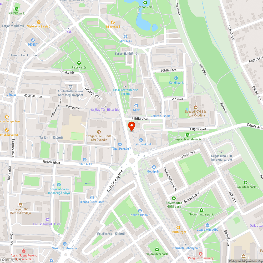 Üres táblakeret - Csillag tér (Budapesti krt.) bejelentés helye