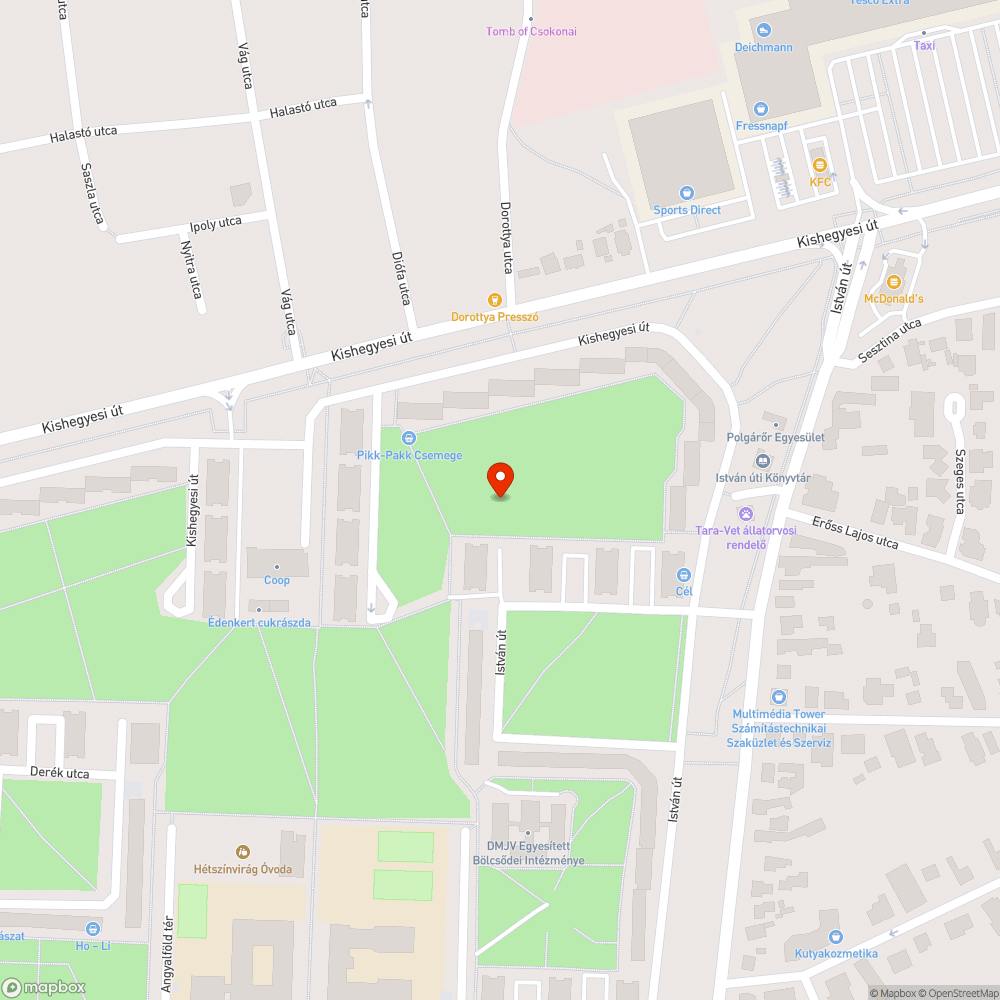 Hinta bejelentés helye