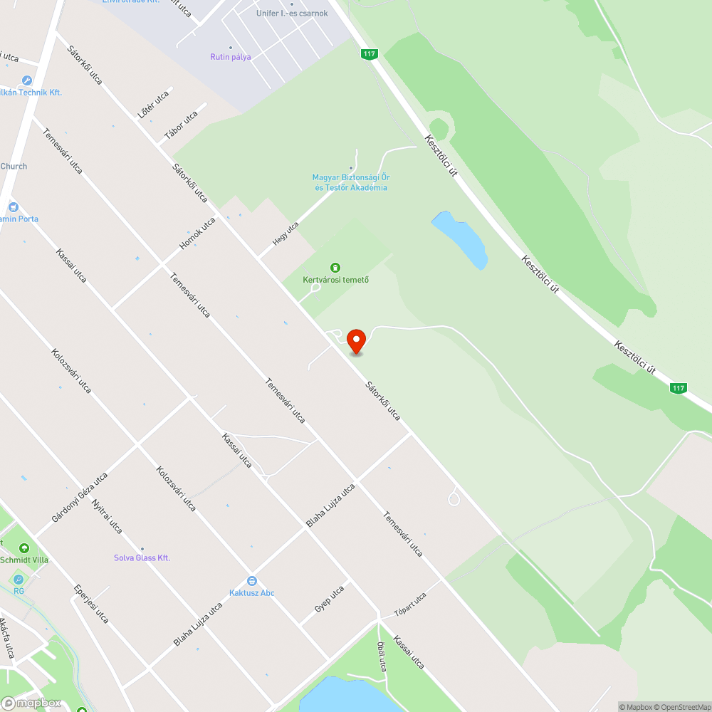 Sátorkői út járhatatlan bejelentés helye