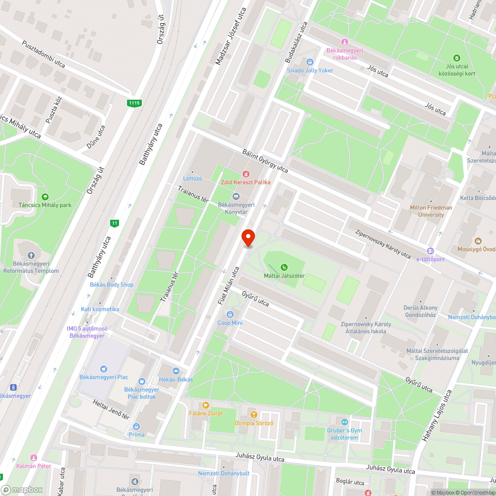 Halott fa bejelentés helye