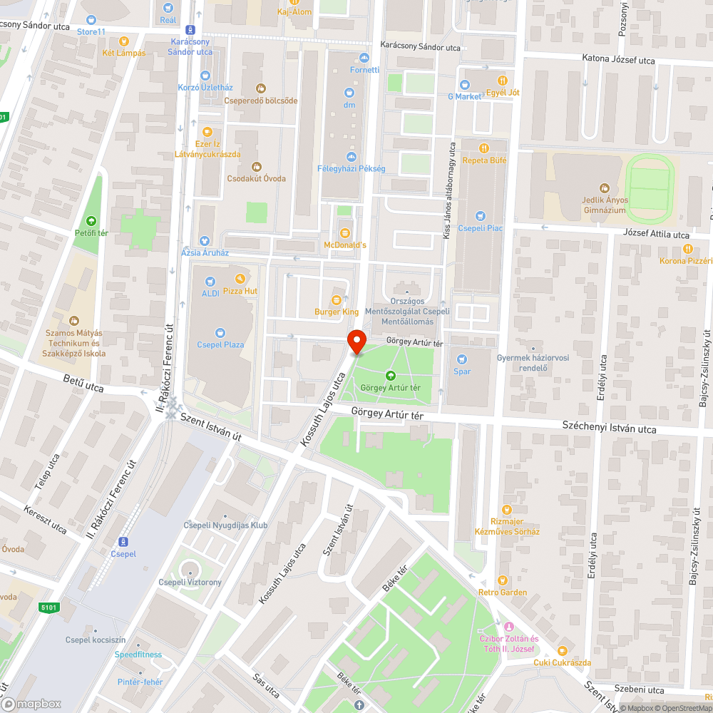 Szétesett hulladékgyűjtő bejelentés helye