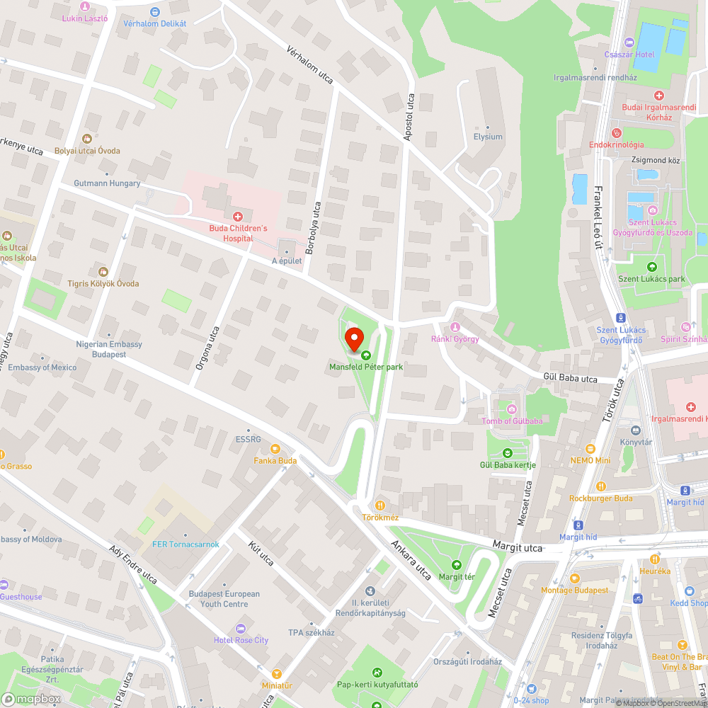 Villogo design lámpa a Manafeld Peter parknal bejelentés helye