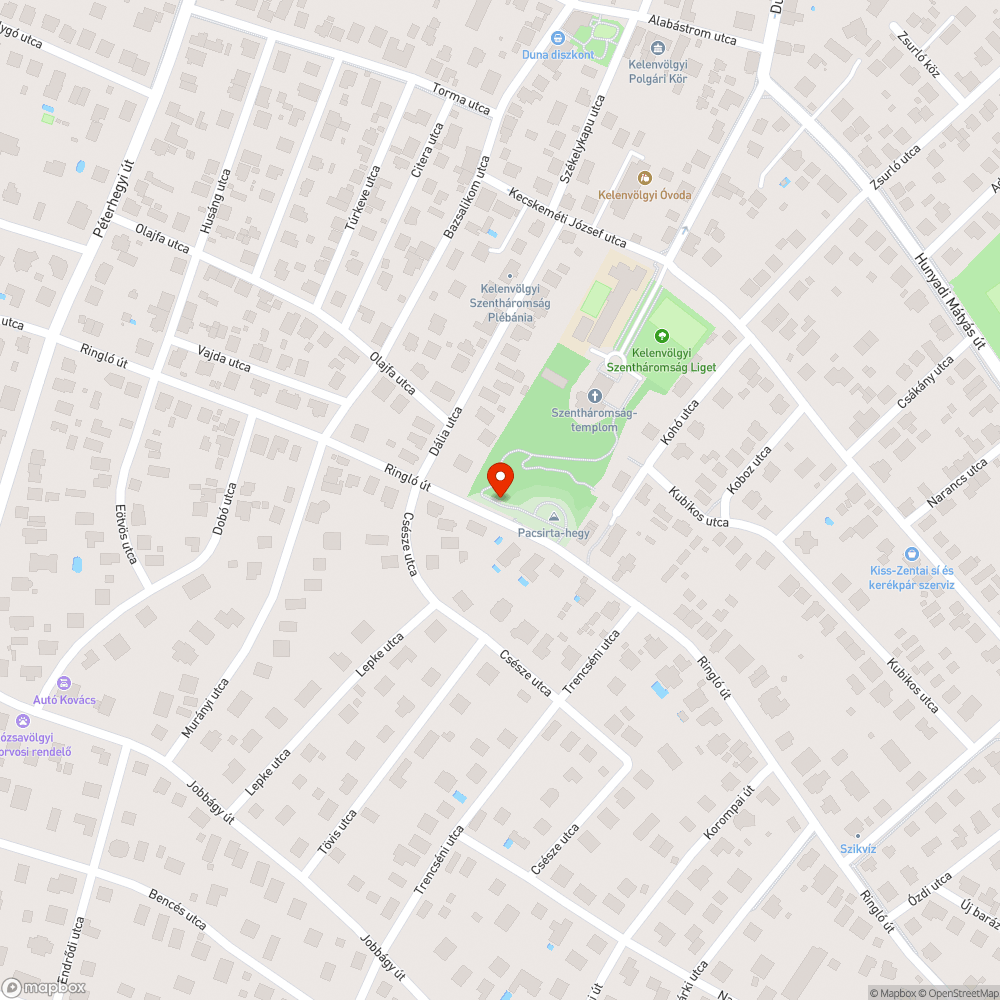 Ringló úti kerülgetős bejelentés helye