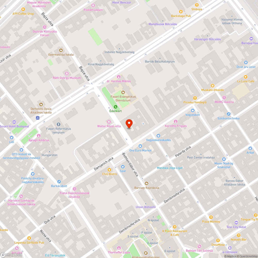 Megdőlt virágtartó bejelentés helye