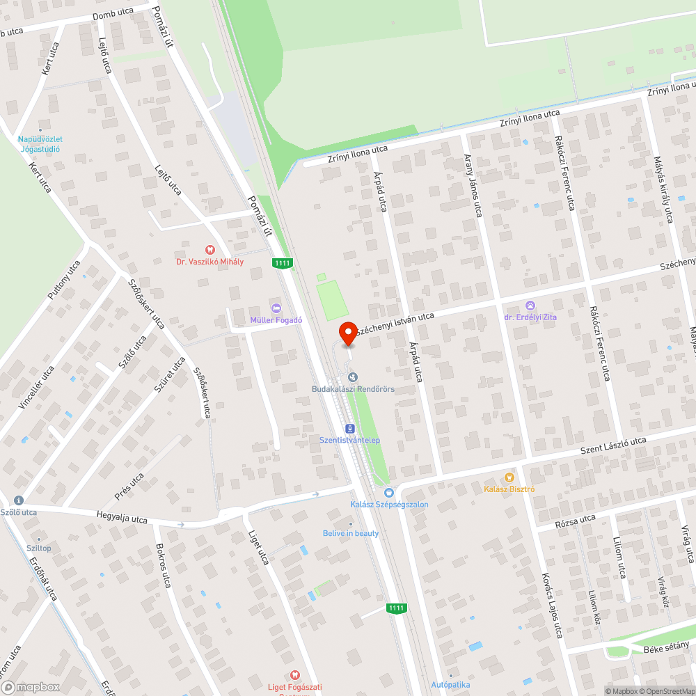 Hiányzó közvilágítás a parkolóban bejelentés helye