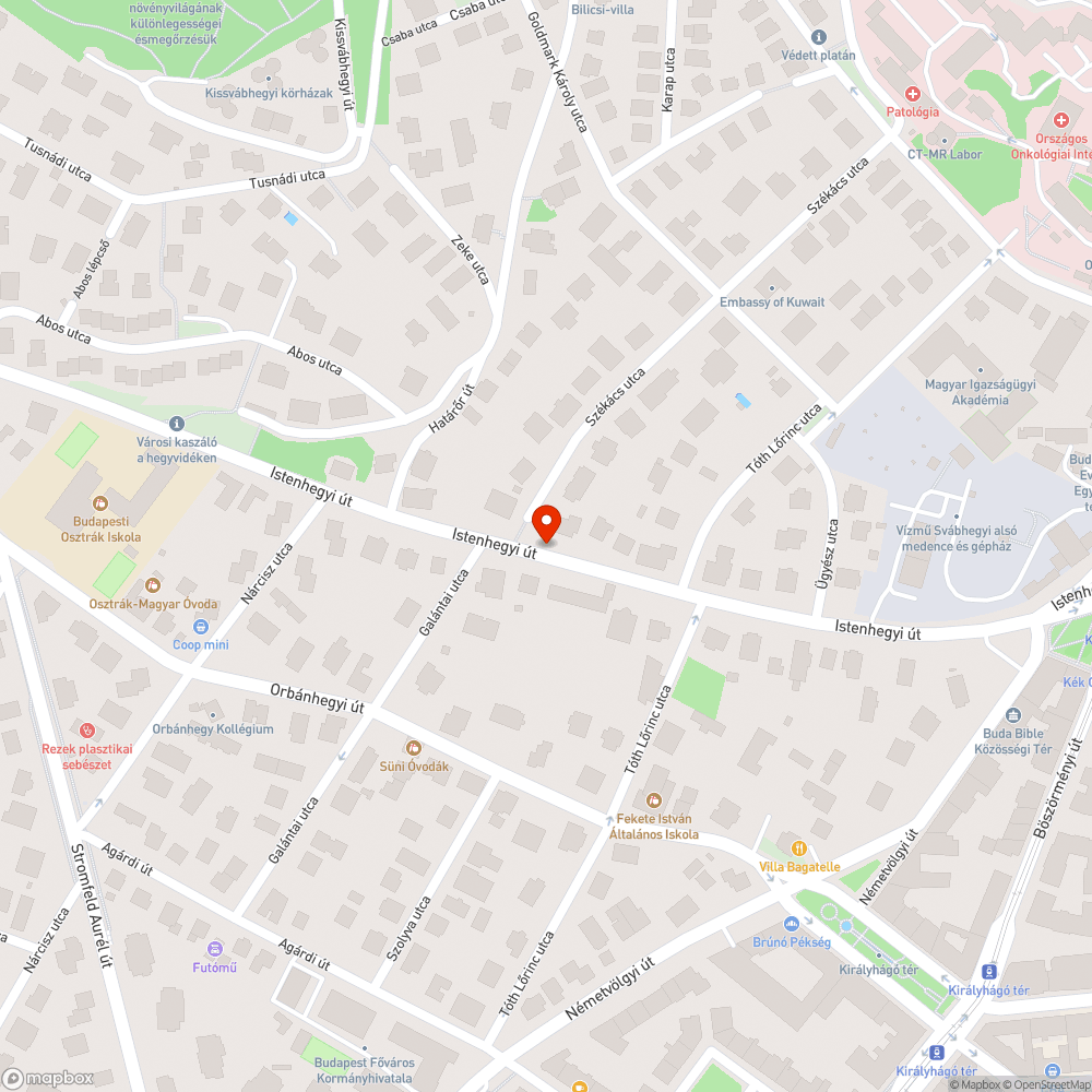 Eltömődött csatorna bejelentés helye