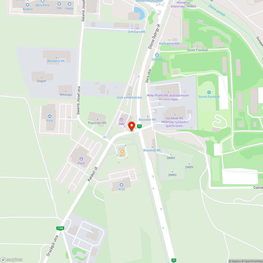 Szétesett búra bejelentés helye