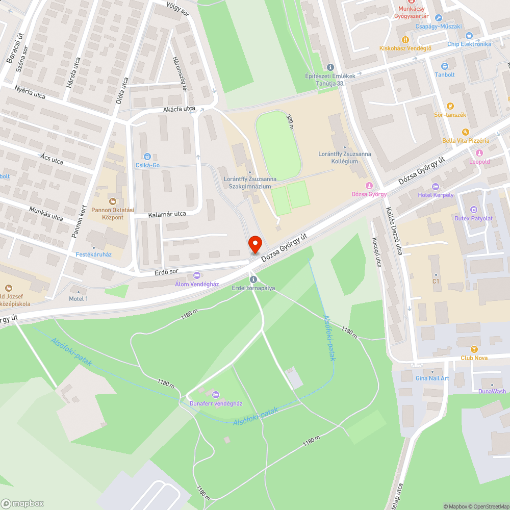 megrongált infrakapu bejelentés helye