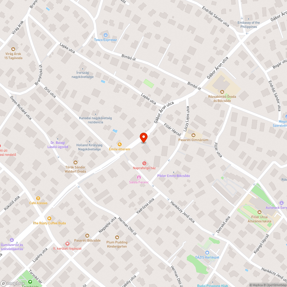 Kétoldali parkolás szervizúton bejelentés helye