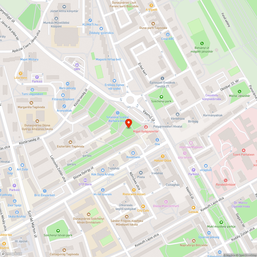 "autóút" a zöldterületen, járdán bejelentés helye