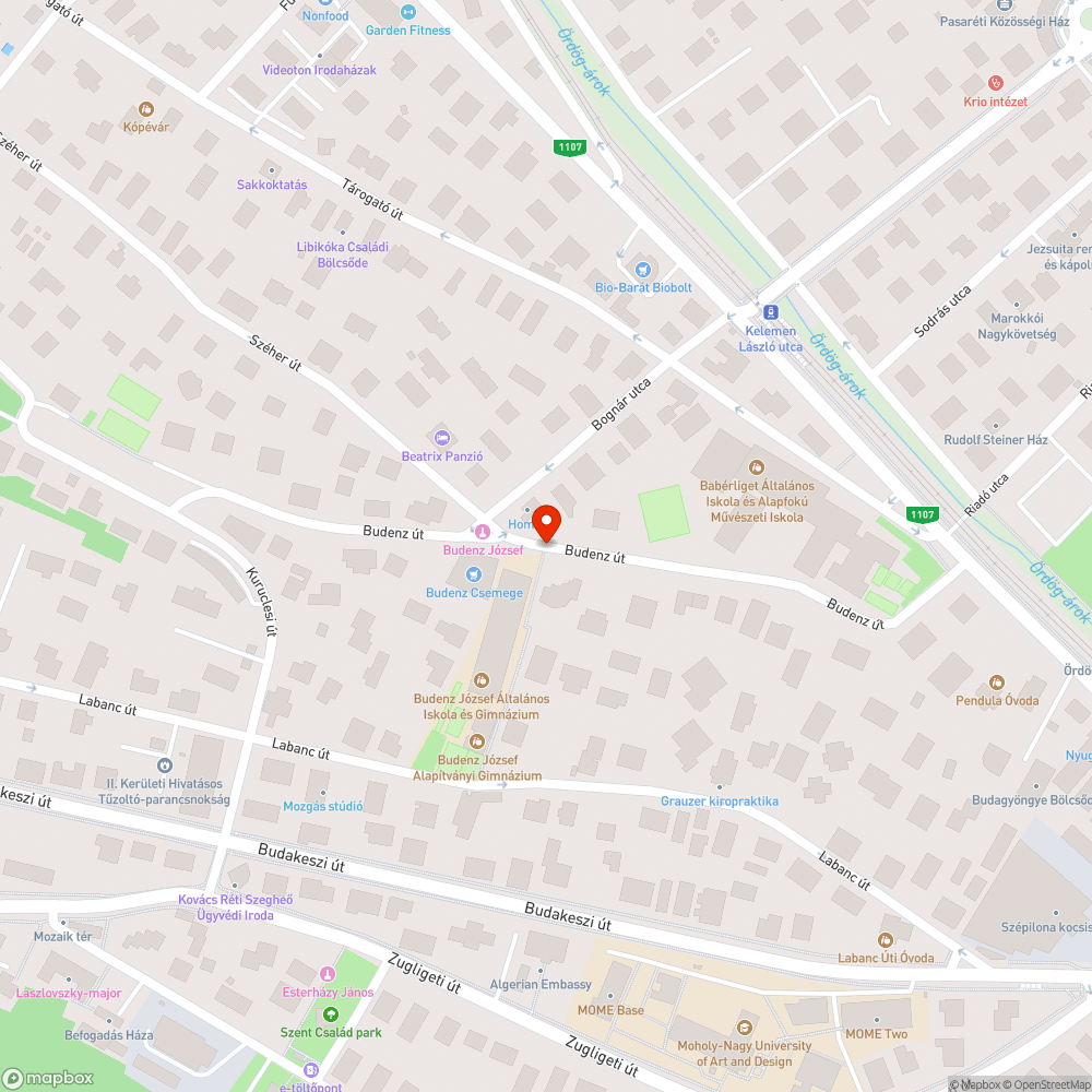 Kátyú bejelentés helye