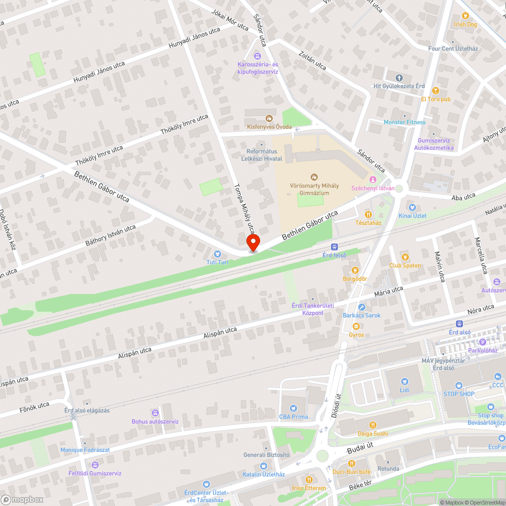 Beszakadt járdaszél bejelentés helye