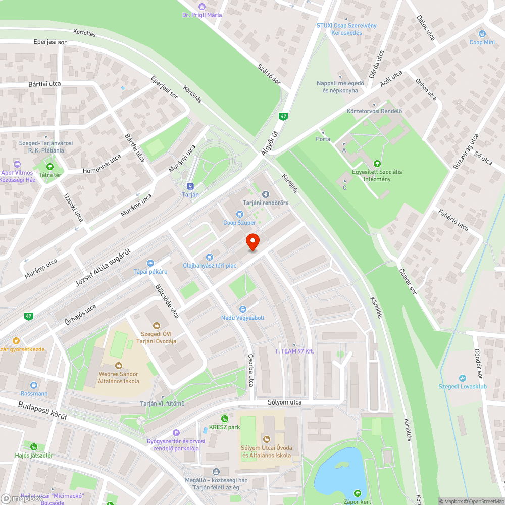 Illegális szemét bejelentés helye