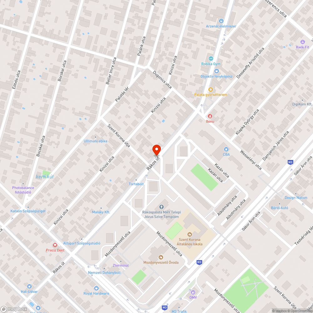 Mély kátyúból eredő rengés, épületkár bejelentés helye