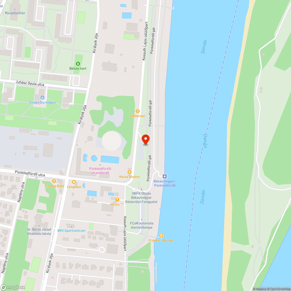 Járhatatlan Dunapart bejelentés helye