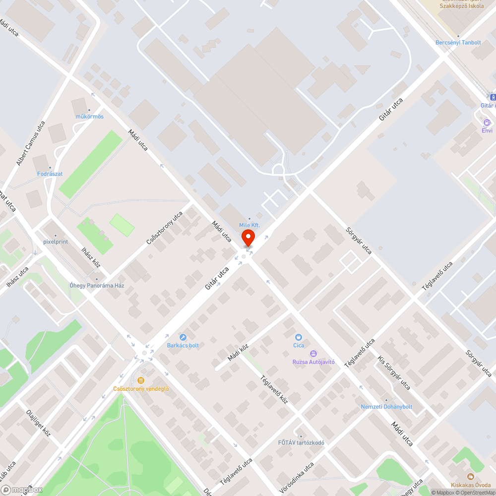 Hiányzó villanyoszlop bejelentés helye