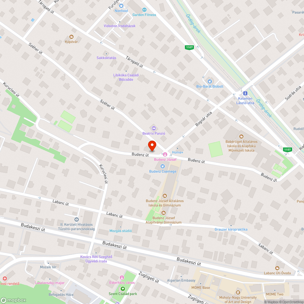 Méretes kátyú bejelentés helye