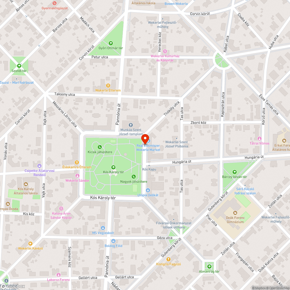 Eldugult csatorna bejelentés helye