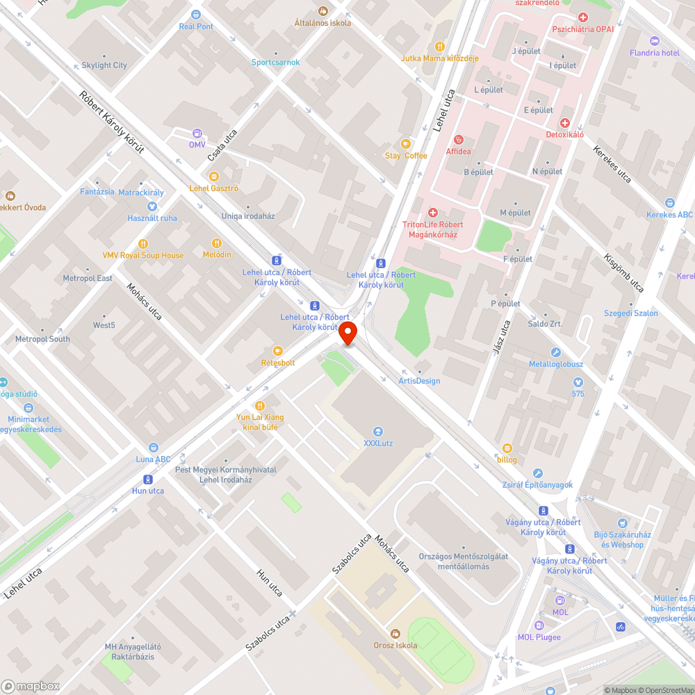 Hiányzó védőkorlát bejelentés helye