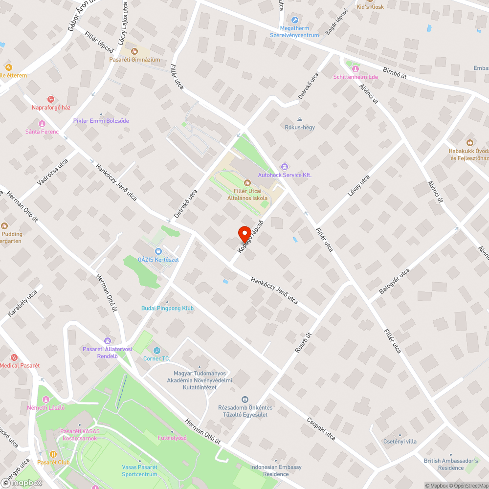 Elhagyott autó bejelentés helye