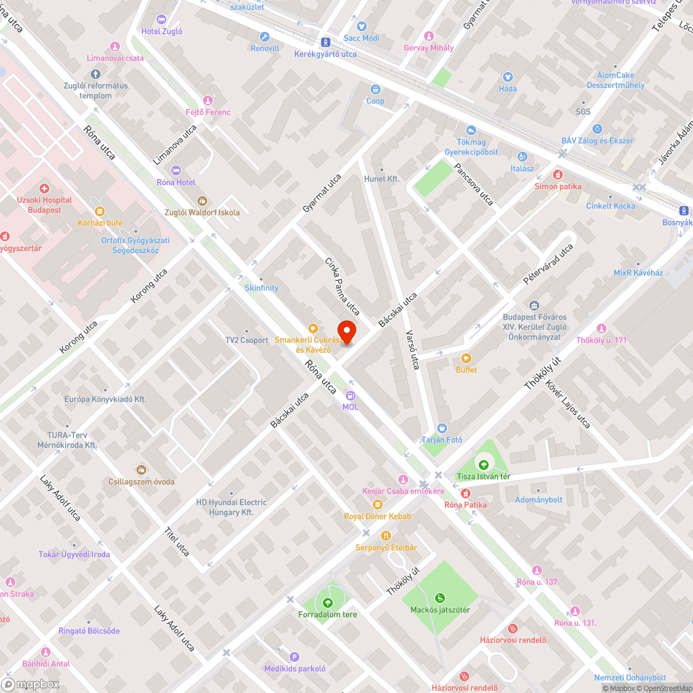 kiszáradt fa bejelentés helye