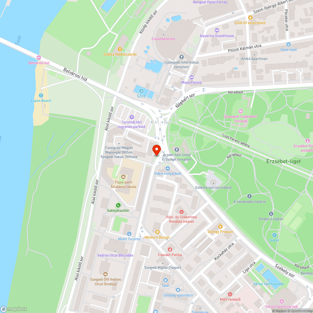 Kivágott fa - Vedres utca 1. bejelentés helye