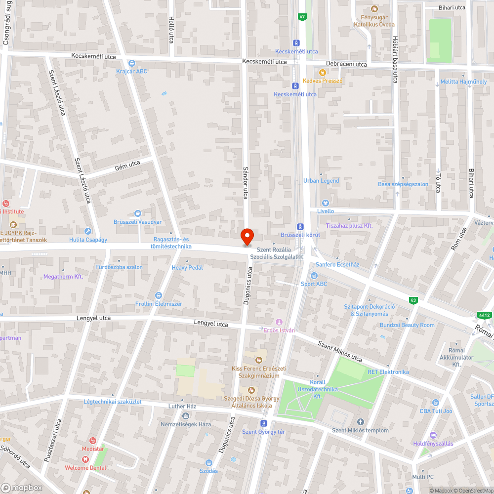 Megsüllyedt csatornafedél - Brüsszeli krt. 7. bejelentés helye