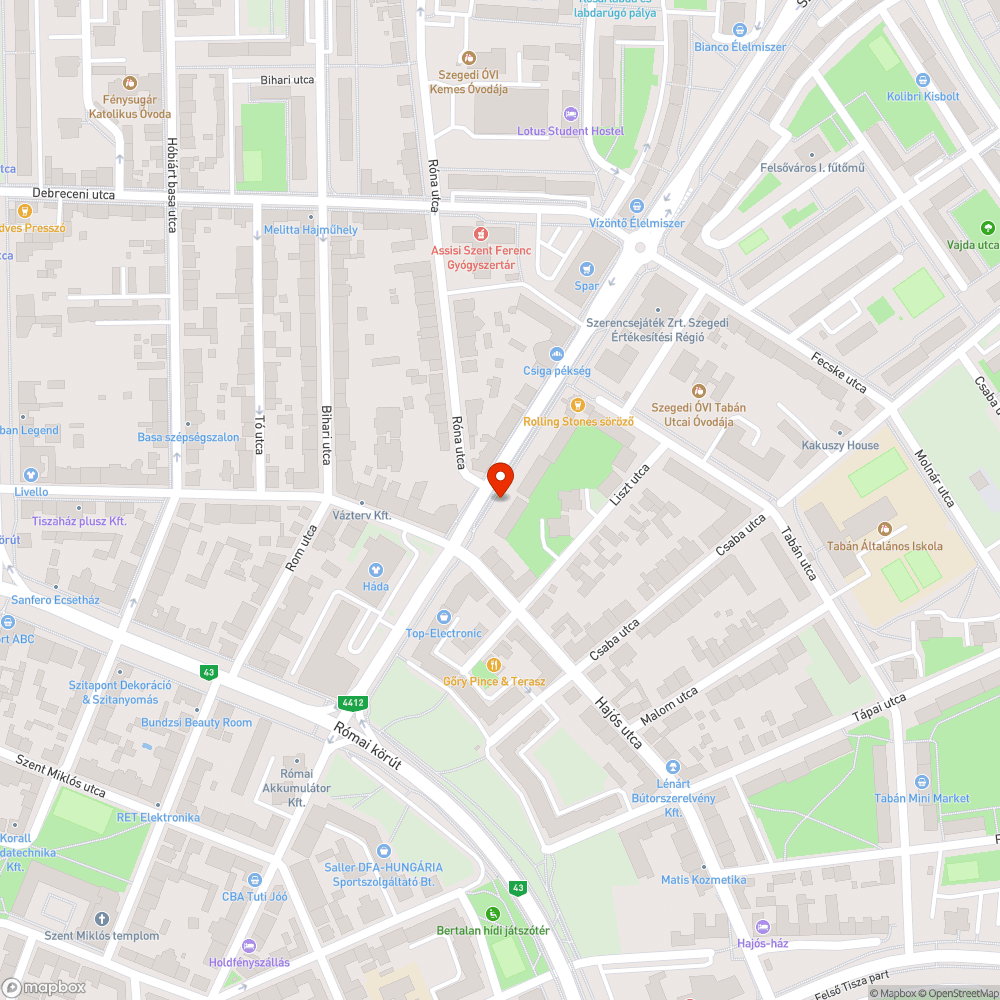 Kivágott fa - Szilléri sgt. 13. bejelentés helye