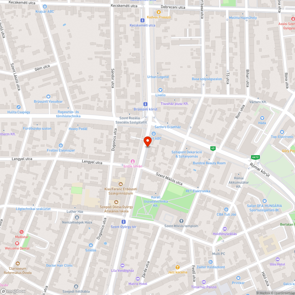 Sérült és hiányos folyókarács - József A. sgt. 33. bejelentés helye