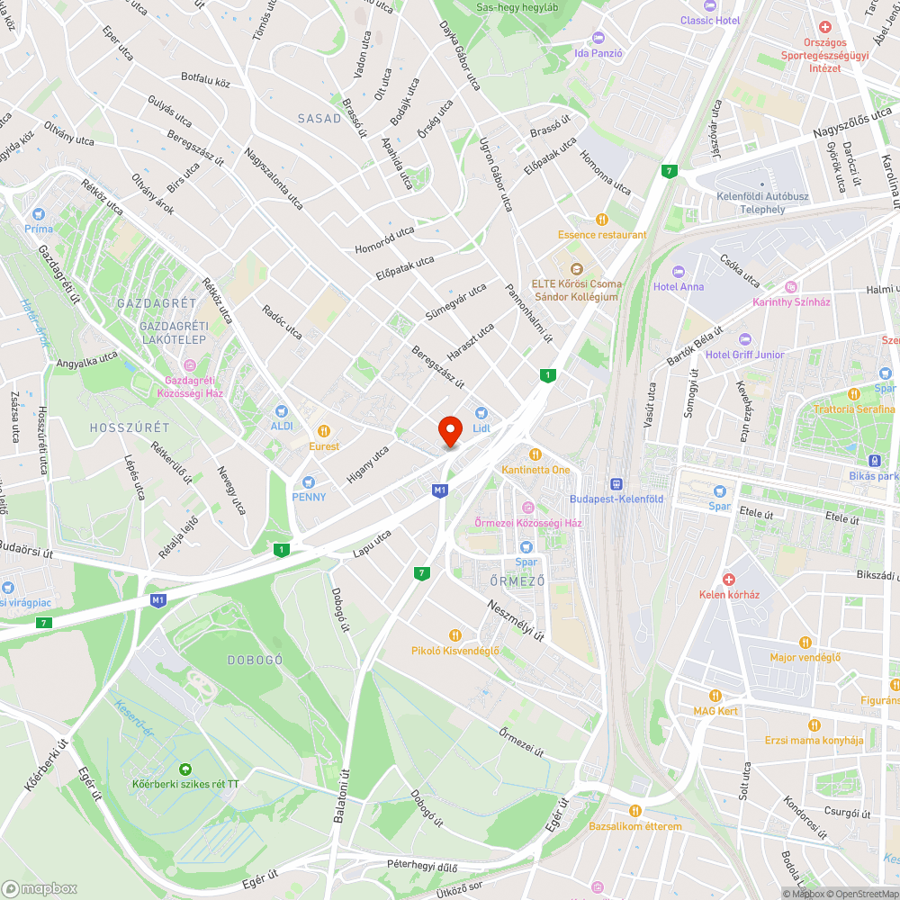 Szemetek egy útkereszteződésben bejelentés helye