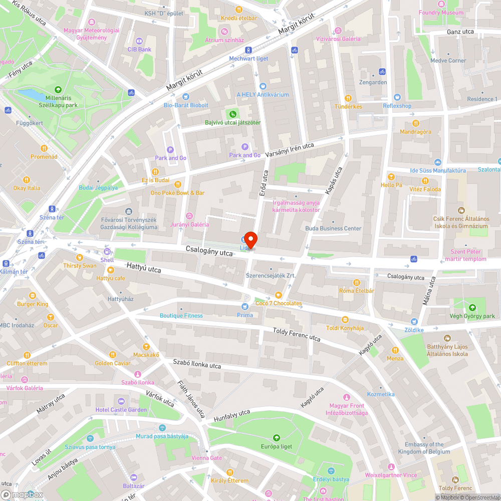 Veszélyes rács bejelentés helye