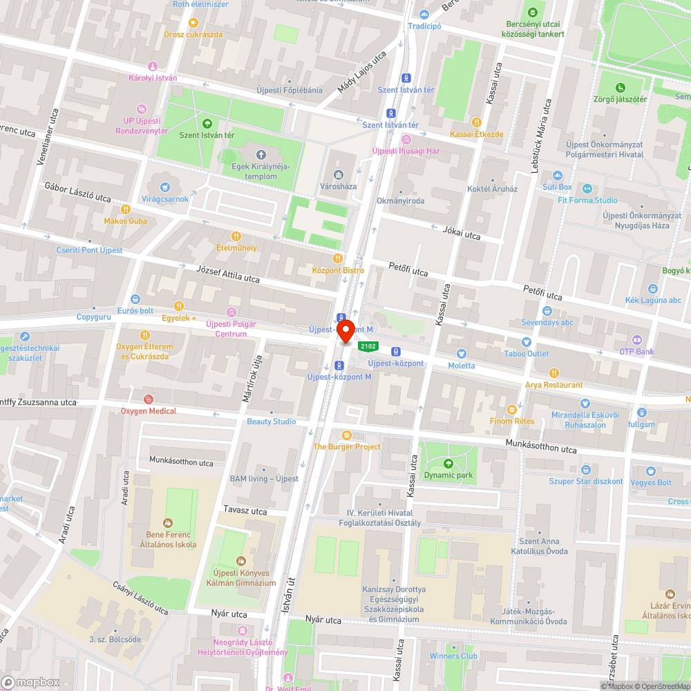 Nem üzemel bejelentés helye