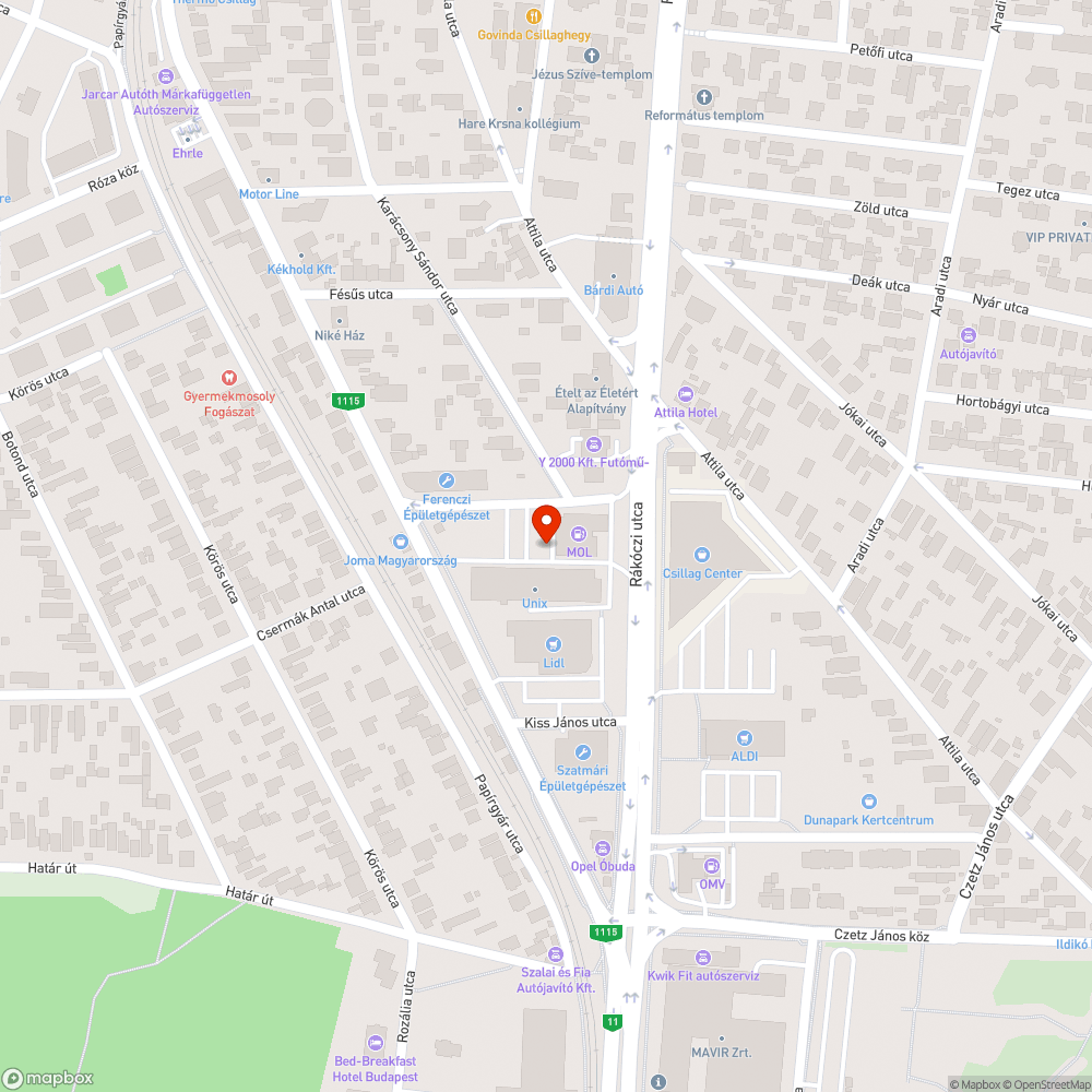 Beszakadó víznyelő bejelentés helye