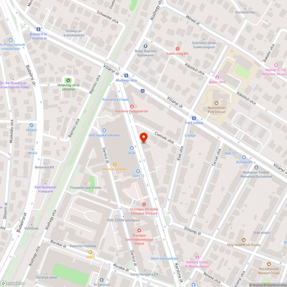 Roncs jármű bejelentés helye