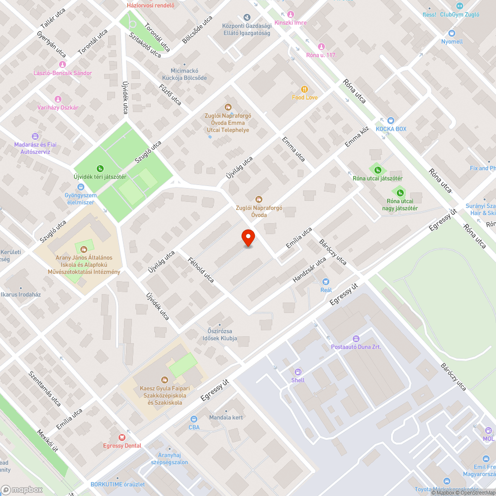 Sötét lámpák bejelentés helye