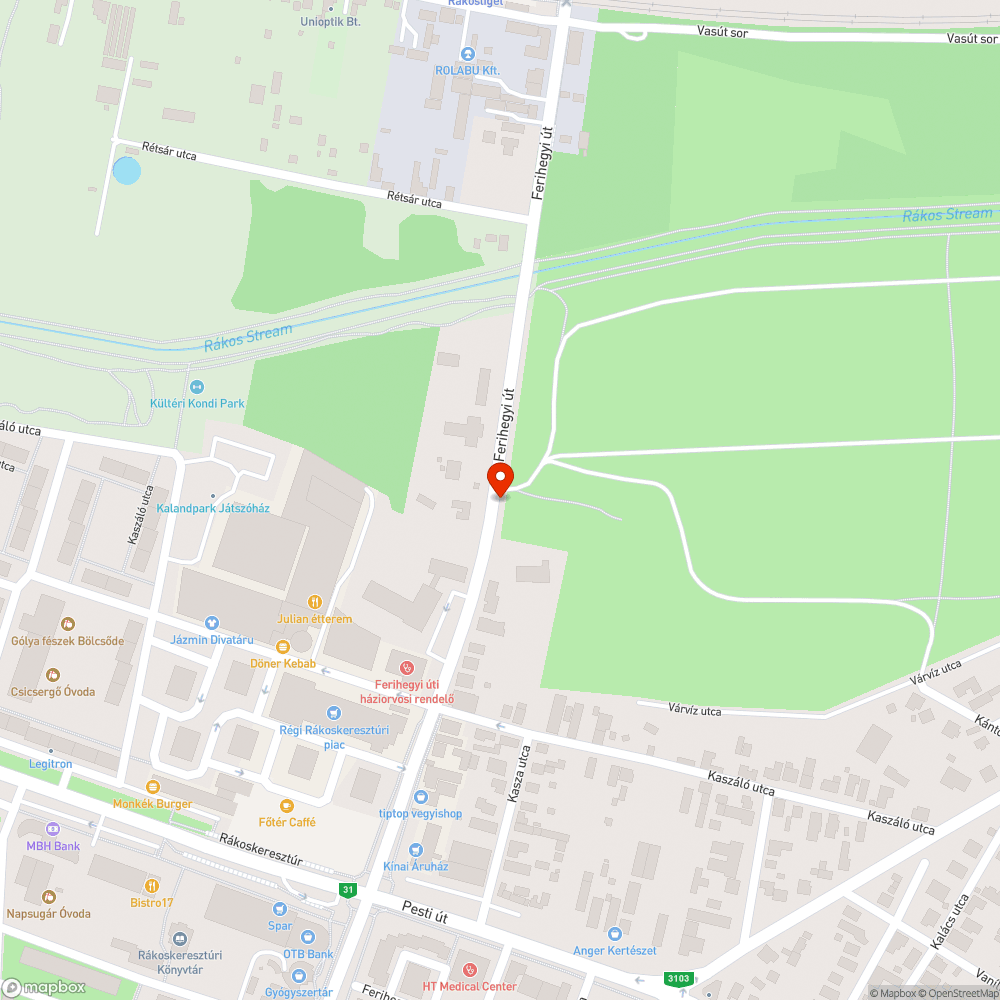 Törött fedélke bejelentés helye