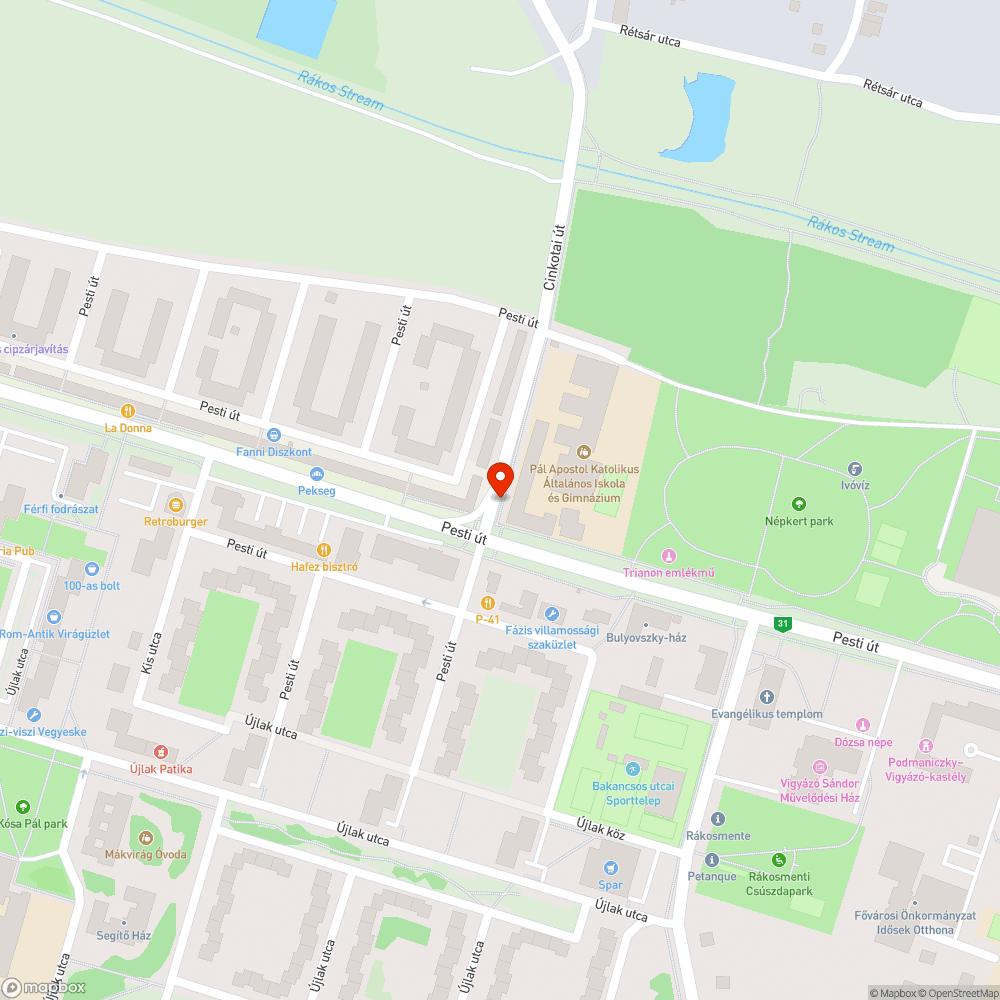 Lefittyedt bejelentés helye