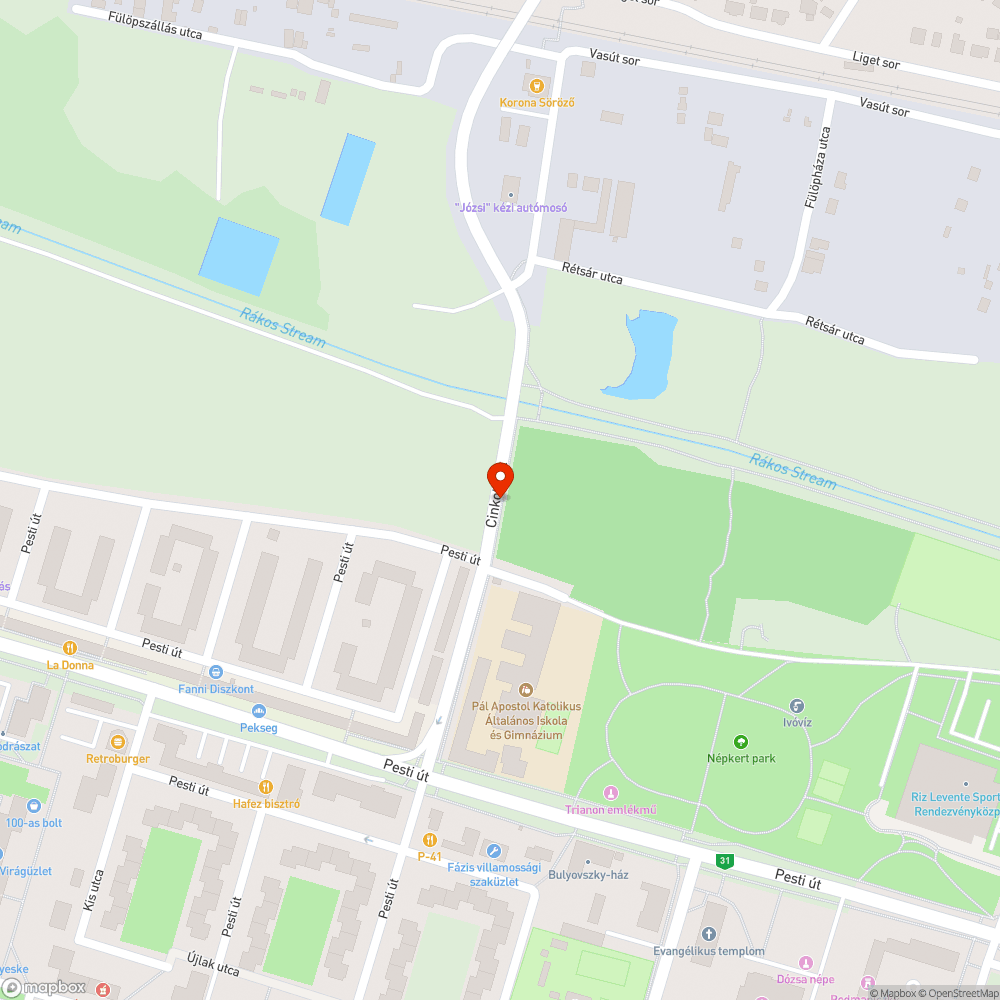 Kidőlt csőkorlát bejelentés helye