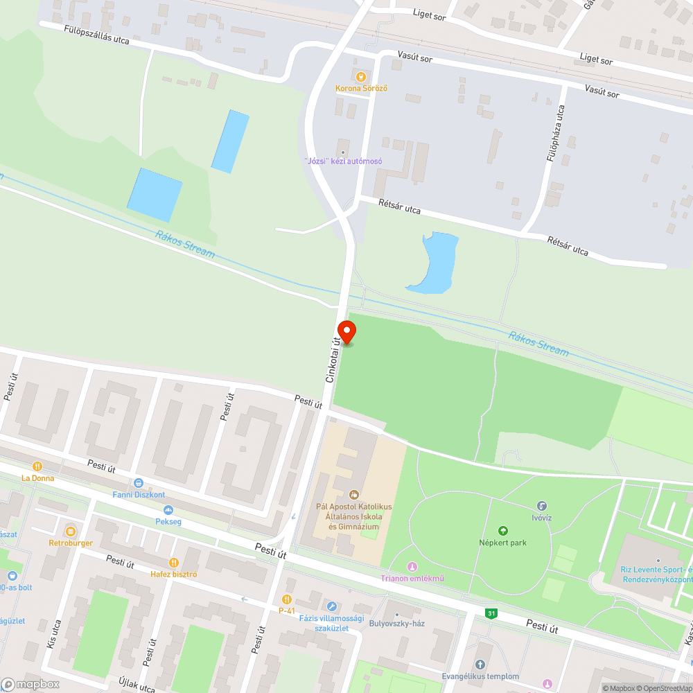 Belógó bokrok bejelentés helye