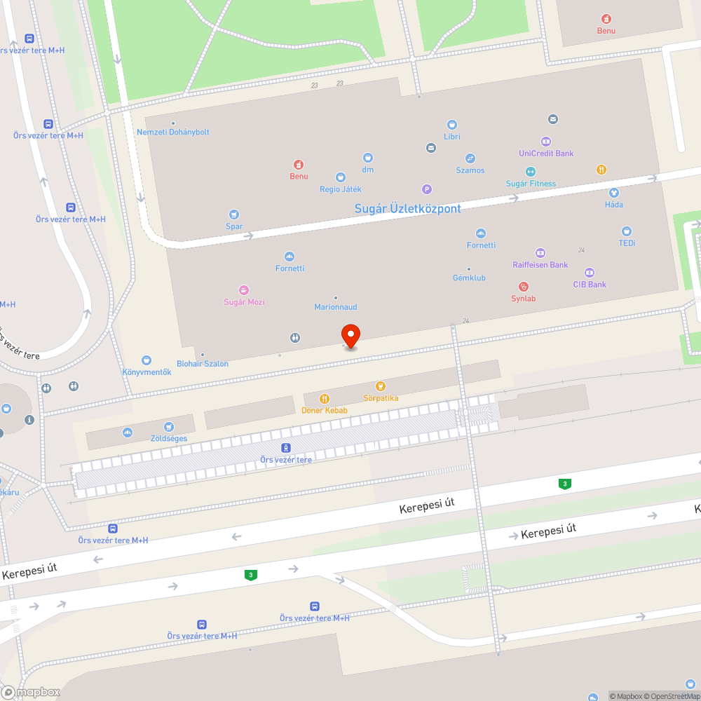 Összecsuklott pad bejelentés helye