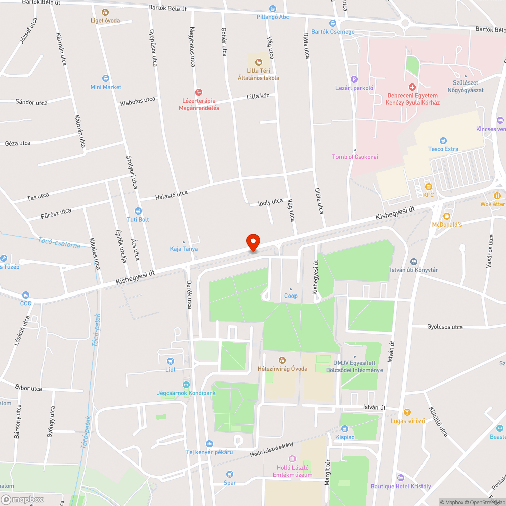 Beszakadt csatornafedő környéke bejelentés helye