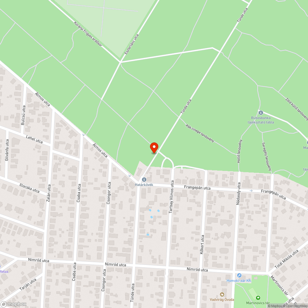 Sérült tábla bejelentés helye